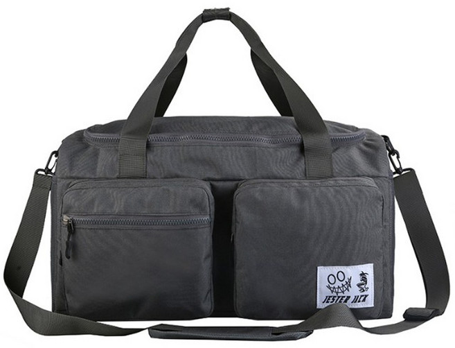 스포츠 더플백 칸막이 가방 헬스 운동 축구 야구 농구 보스턴백, 다크그레이, 1개