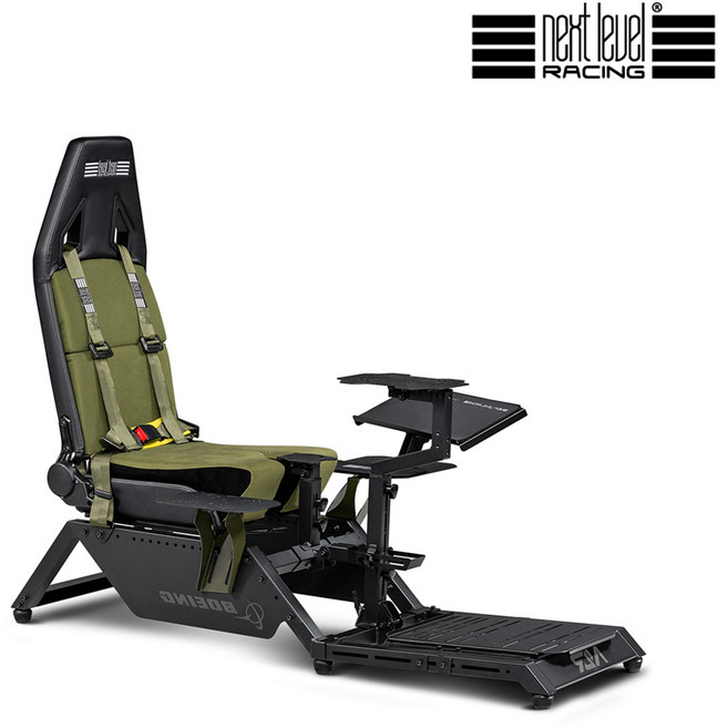 Next Level Racing Flight Simulator Boeing MILITARY edition 비행 시트 스텐드 (NLR-S028), 1개, 단품