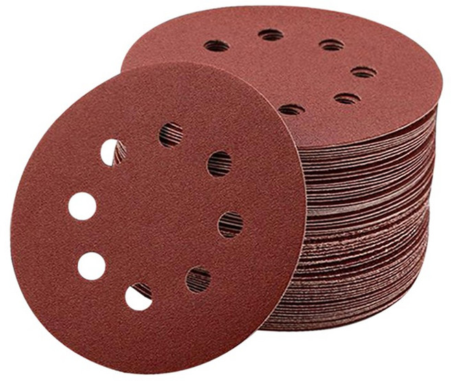 원형사포 5인치 8홀 120방 50장 세트, 1개