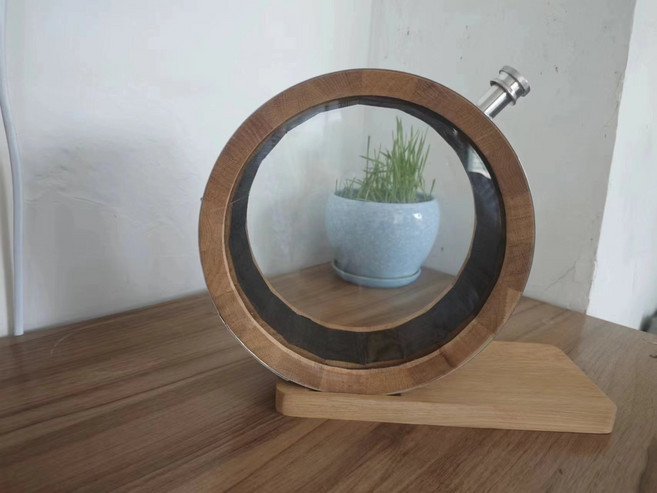 O자형 오크 와인 바레 위스키 브랜디 배럴 비주얼 유리 칵테일 맞춤형 20000ML