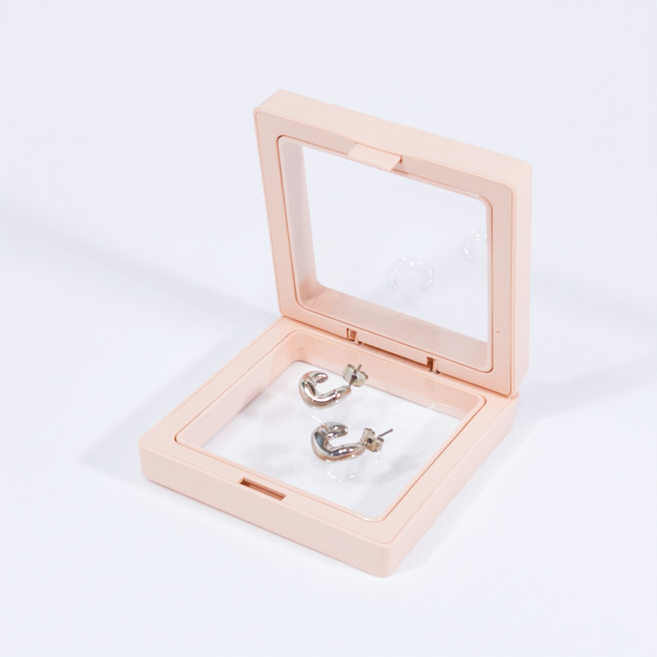 리빙피카 쫀쫀 케이스 주얼리 디피용 7x7, 라이트핑크, 10개