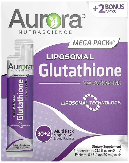 오로라 뉴트라사이언스 메가팩 리포좀 글루타치온 750mg 32팩 20ml 리포조말 리포솜, 1개 - 쿠팡
