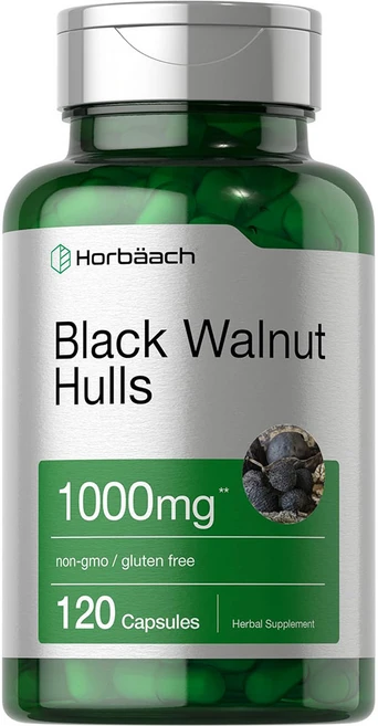 호바흐 흑호두 블랙월넛 캡슐 1000mg 120개입 x 1통, 1개, 120정 - 쿠팡