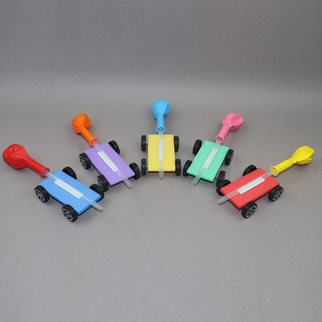 사이언쌤 칼라우드락 풍선 자동차 만들기 5인용, 1세트