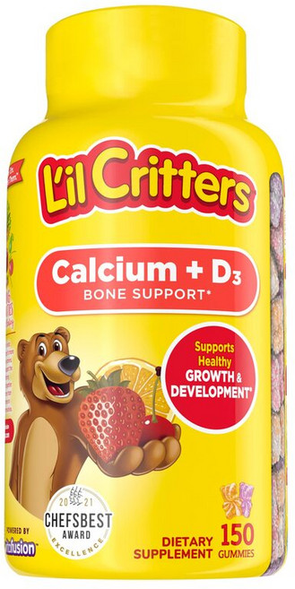 릴 크리터스 Kids 키즈비타민 유아용 칼슘 비타민D 꾸미베어 150개, 기본, 1개, 150정