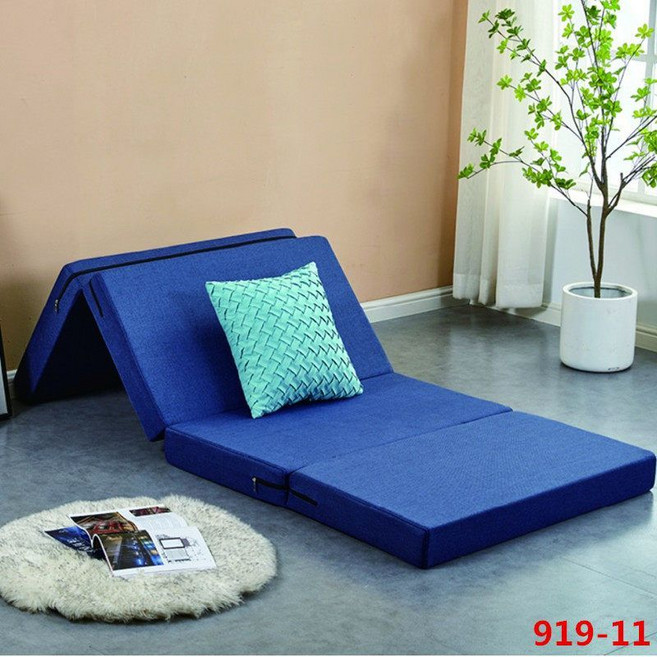 고시원 매트리스 접이식 바닥 3단 수면매트 자취 멜란지그레이 일본식 차박 원룸 찜질방, 1 멀티 4단 접이식 멀티 4단 접이식, C. 네이비 네이비