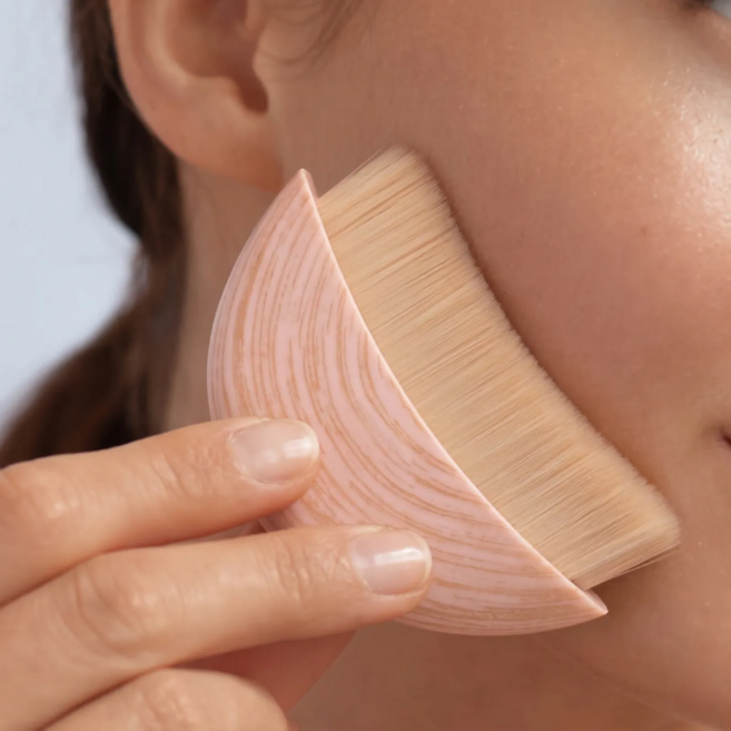 단디담은 얼굴 브이라인 마사지 붓기브러쉬, 핑크, 1개