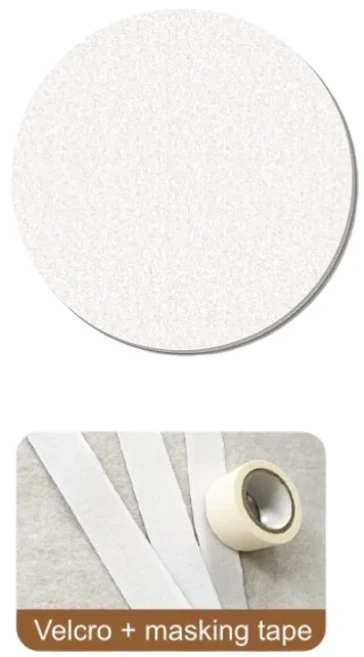 방음 원형 펠트 벽 패널 벽 문 스튜디오 방음재 비접착식 두꺼운 벽 스티커 장식, 03 20x20cm-8 PCS, 03 white