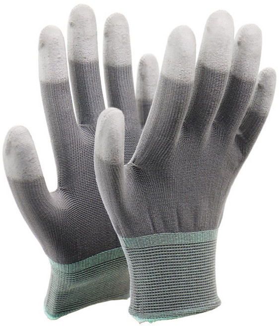 신정글러브 PU 손끝 코팅장갑 S, 그레이, 30세트