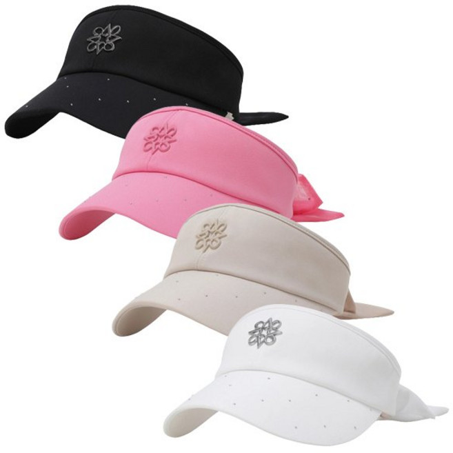 세인트앤드류스 여성 별 심볼 핫픽스 리본 썬바이저 821F1CP053 2863782, FREE, 블랙