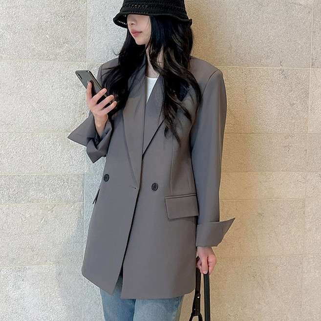 (초특가 고퀄리티)(국내 자체 제작)(당일 발송) 더블 원버튼 자켓