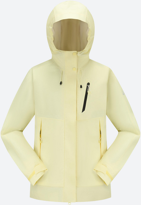데카트론 Decathlon 여성 하이킹 레인 자켓 NH900 - 바닐라 옐로우 780441