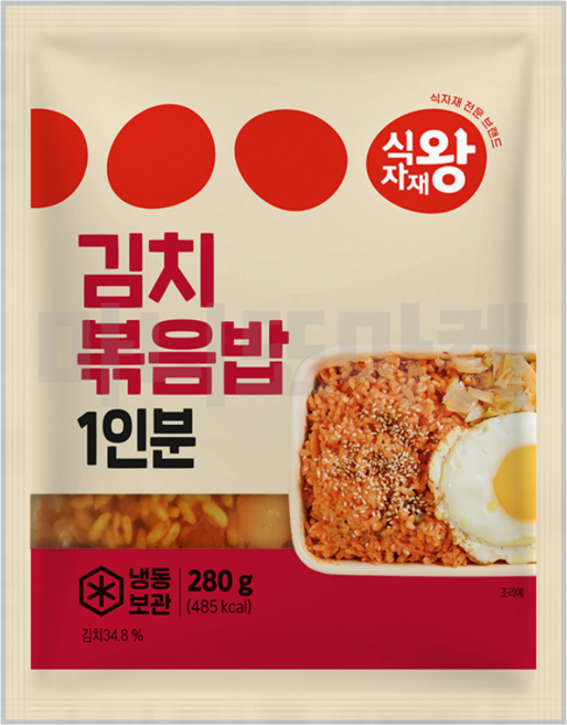 식자재왕 김치볶음밥, 3개, 280g