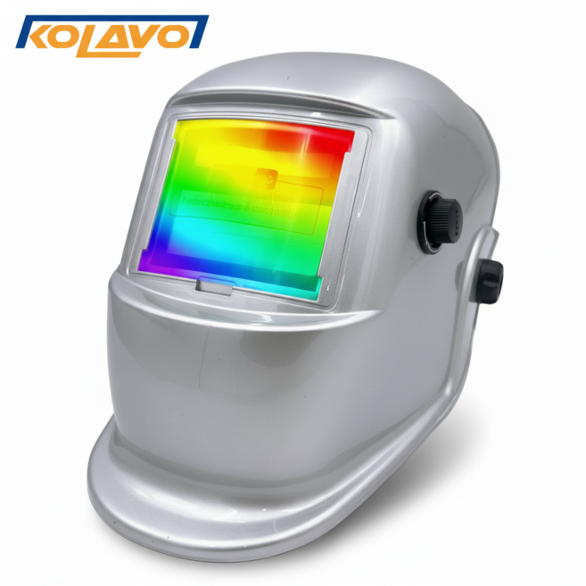 콜라보 트루컬러 마스크 보호면 헬맷 자동 차광 용접면 XDH6, 1개