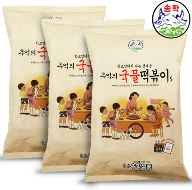 송학 추억의 국물 떡볶이 373g, 6개