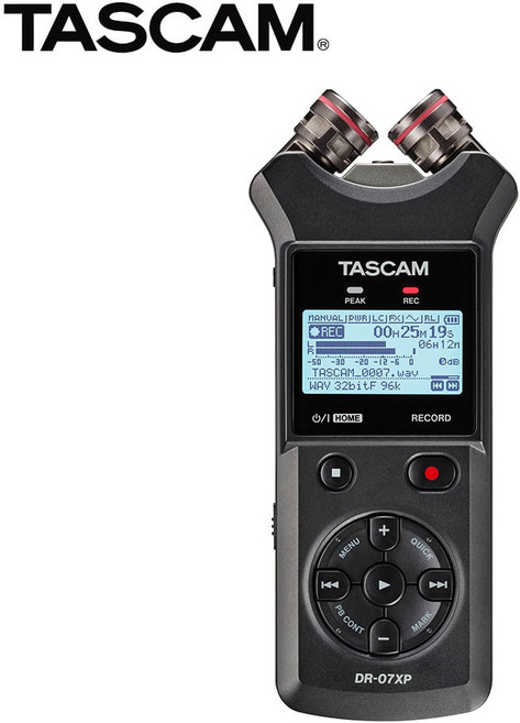 타스캠 TASCAM DR-07XP 스튜디오 녹음 보이스 레코더