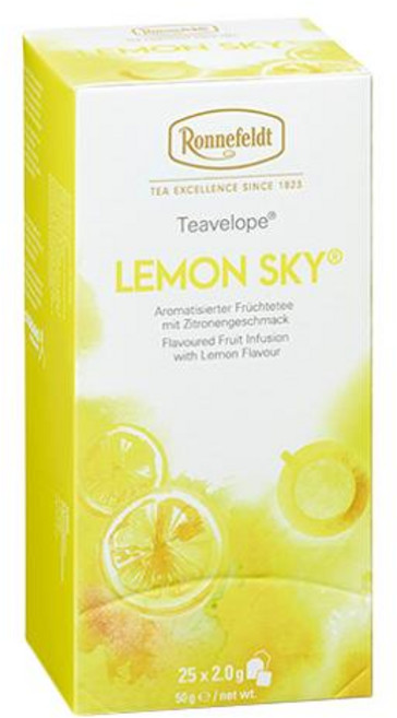 독일 로네필드 티벨로프 레몬 스카이 과일차 티백 Ronnefeldt Teavelope Lemon Sky, 2개, 25개입, 2g
