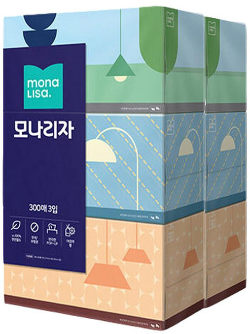 모나리자 미용티슈 300매 6입, 6개