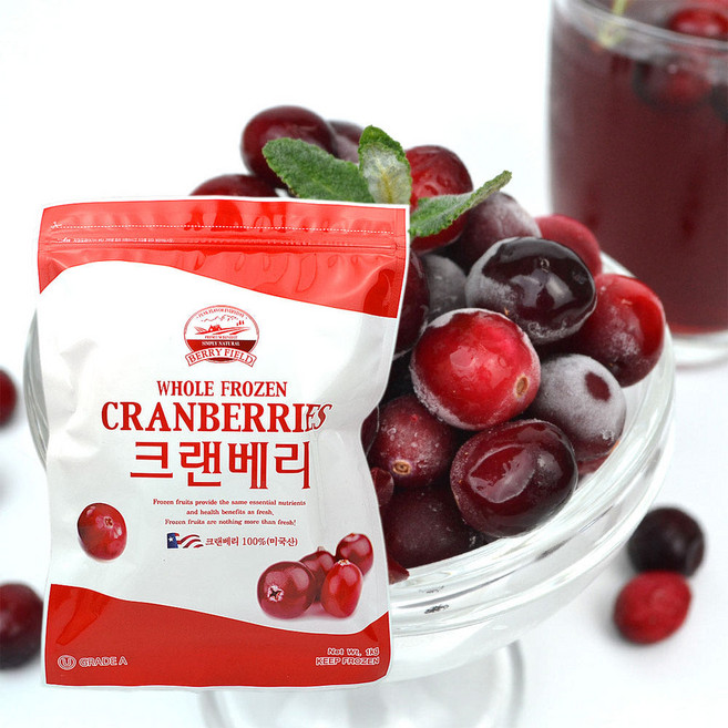 냉동 크랜베리 미국산 1Kg 베리필드 1개