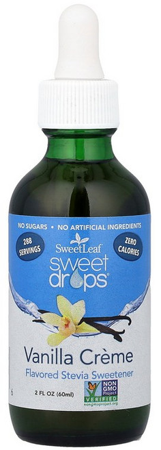 SweetLeaf Stevia Sweet Drops® 바닐라 크림 60ml(2온스)