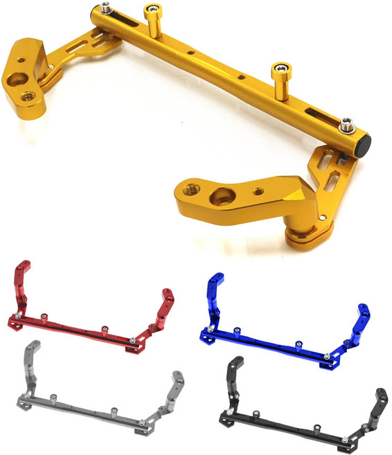 발통마켓 PCX NMAX XMAX SCR 오토바이 핸들바 크로스바 봉지걸이 멀티 범용 거치대 호환, 블랙, 1세트