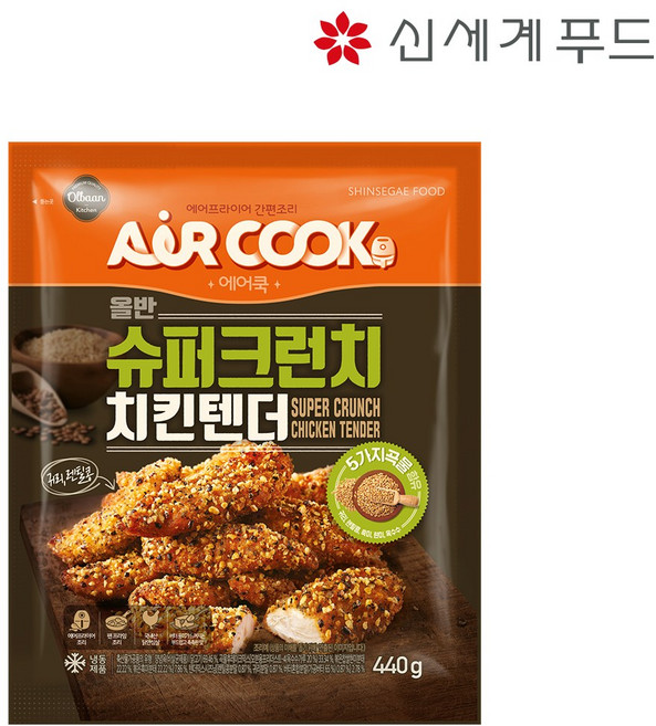 [신세계푸드] 올반_슈퍼크런치치킨텐더_440g, 440g, 1개