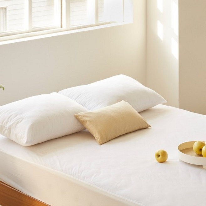 1+1 365 베이직 방수 매트리스 커버 슈퍼싱글 더블 화이트