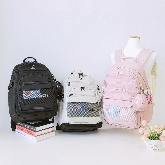 캉골 백팩 아이콘 스파크 대학생 고등학생 중학생 신학기 책가방 1486 + 하트키링