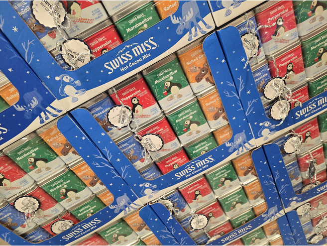 스위스미스 핫코코아 믹스 코스트코 크리스마스에디션 핫초코 선물 틴케이스, 1개, 4개입, 195g