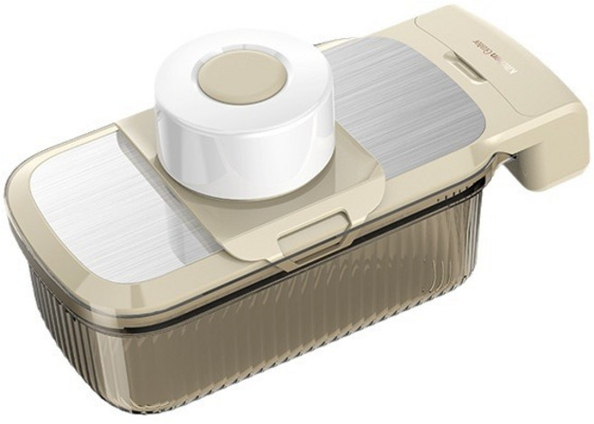 만능 채칼 세트 야채슬라이서 투명 만능 스텐 채칼, 2개, 카키