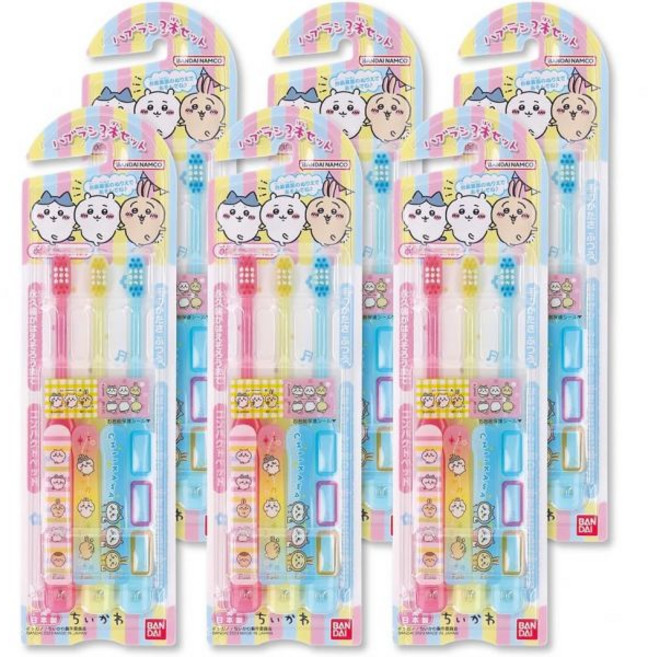 バンダイ(BANDAI) 반다이 키미와 아이돌 프리티 큐어 어린이 칫솔 3종 세트 일본산 모발 탄력 3세 이상용 일본 출고 키즈