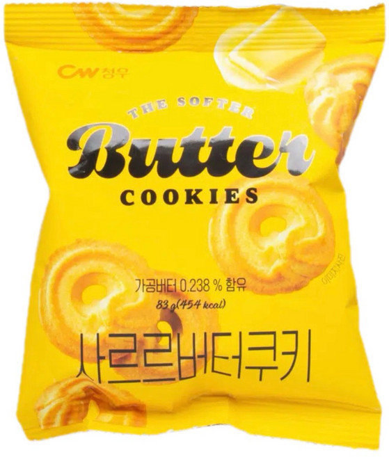 청우식품 사르르 버터쿠키, 1개, 83g