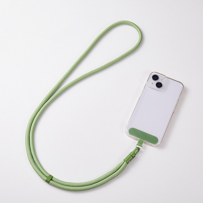 생활연구소 핸드폰 목걸이 스트랩 도난 방지 L, 1개, 그린