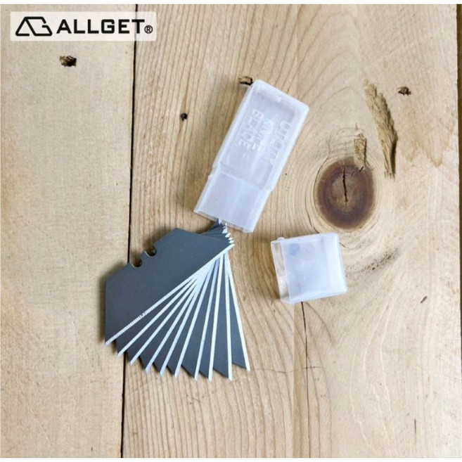 【ALLGET】玻璃刮刀 清潔刮刀 貼膜刮除 殘膠清潔 除貼紙, 1個, 替換刀片（10入）, 刀片