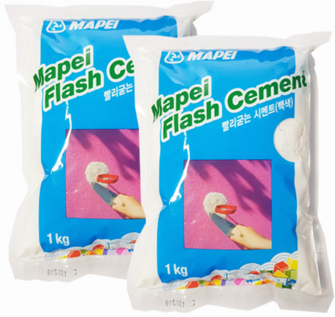 마페이 빨리굳는 시멘트 백색 1KG 2개입, 1개