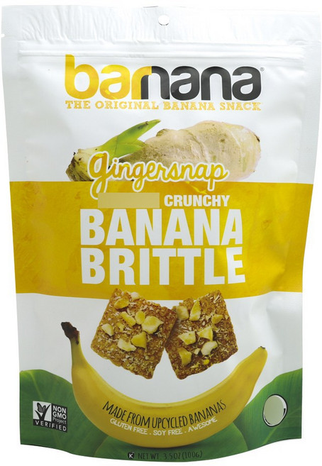 발나나 크런치 바나나 브리틀 진저스냅, 100g, 1개