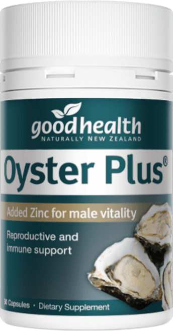 Goodhealth Oyster Plus 添加鋅促進男性活力 生殖支持, 1個, 60顆