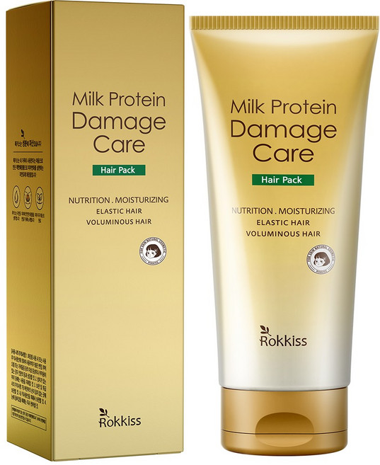 록키스 밀크 프로틴 데미지 케어 헤어팩, 1개, 250ml
