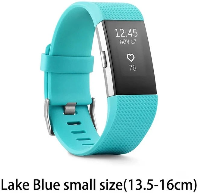 Fitbit Charge 2 피트니스 트래커 스마트 손목 밴드 심박수 모니터 단계 호출 알림 iOS Android용 GPS 스