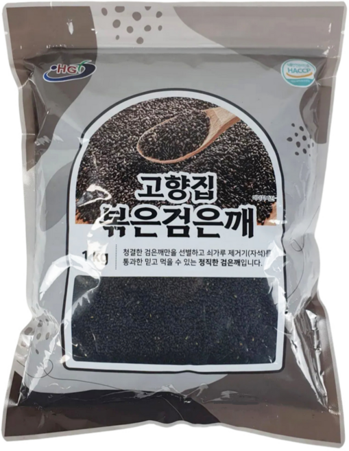 해피유통 검정깨 흑임자 볶은 검정참깨 1kg, 2개
