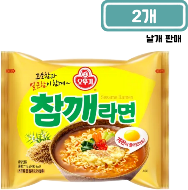 오뚜기 참깨라면 115g, 2개