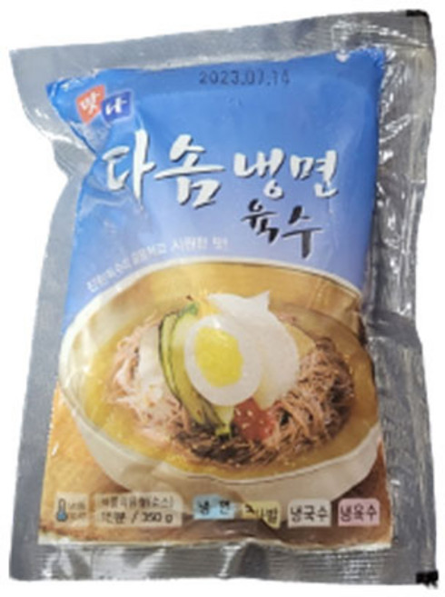 (무료배송) 다솜 사골맛 냉면육수 350g, 10개