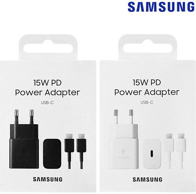 삼성전자 정품 C to C타입 초 고속 급속 충전기 세트 15W 25W 35W 45W 65W 어댑터 케이블 갤럭시 S24울트라 S23 Z폴드6 Z플립6 충전기, 화이트, 1개, 삼성 15W CtoC타입 충전기세트