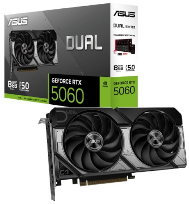 ASUS DUAL 지포스 RTX 5060 D7 8GB 인텍앤컴퍼니