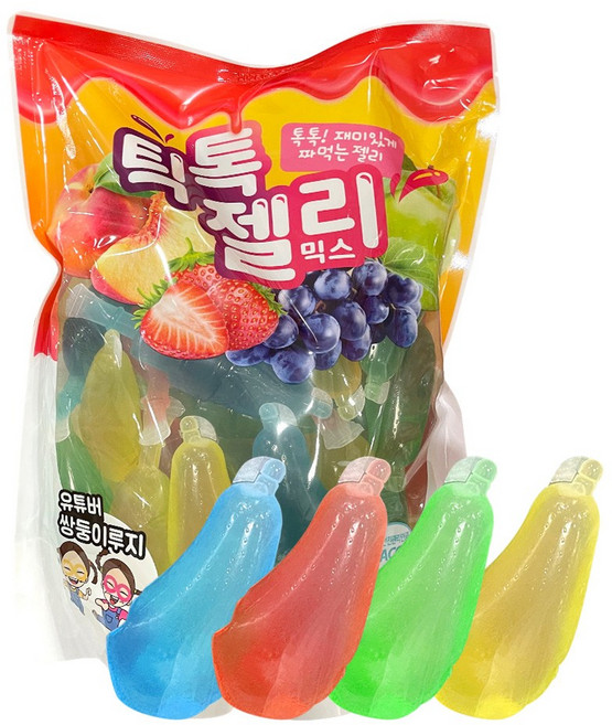 틱톡젤리 1.44kg 코스트코 대용량 젤리 딸기 포도 사과 복숭아