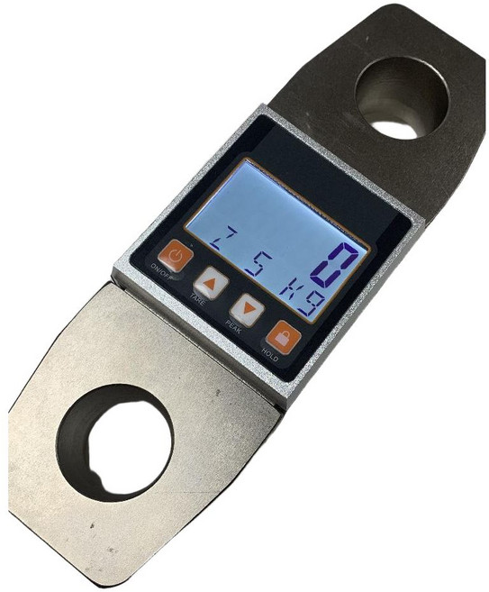 장력 측정기 자 측정 시험기 푸시풀 정밀 전자 기타 게이지 동력계 압력 산업용 디지털 텐션, 4. 20톤 2걸쇠 무선 미터