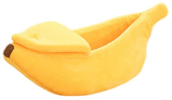 뉴프렐류드 고양이 바나나 숨숨집 XL, 1개, 옐로우