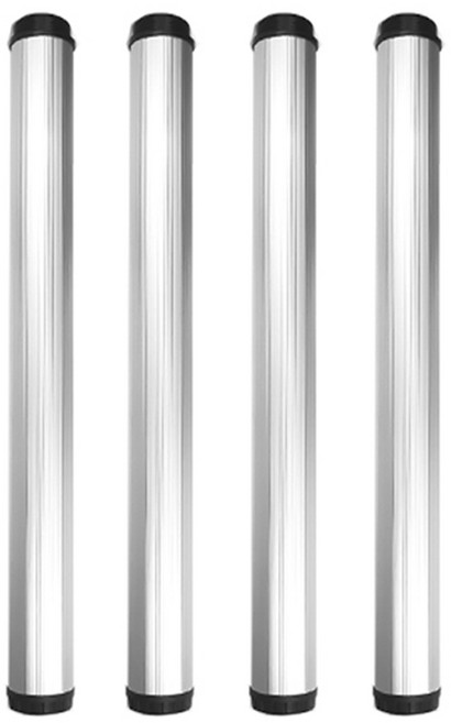 가온스토어 알루미늄 식탁다리 책상다리 700mm, 실버, 4개