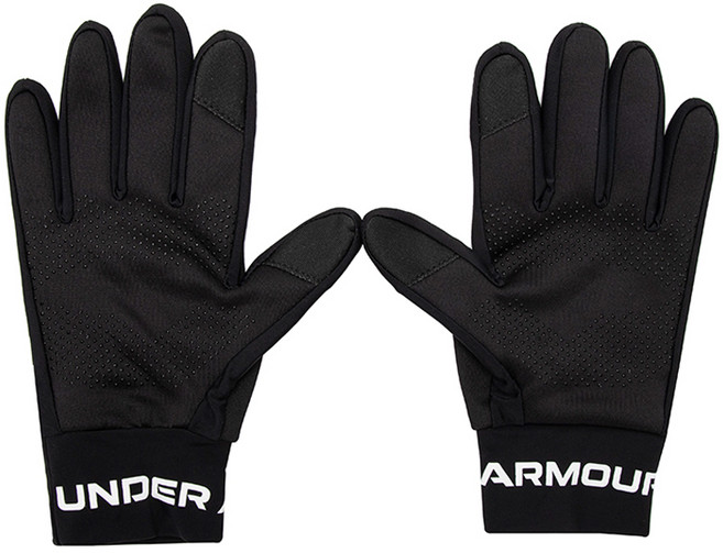 언더아머 남녀공용 겨울 터치 스크린 스포츠 장갑 22610401-001, 1개, 블랙
