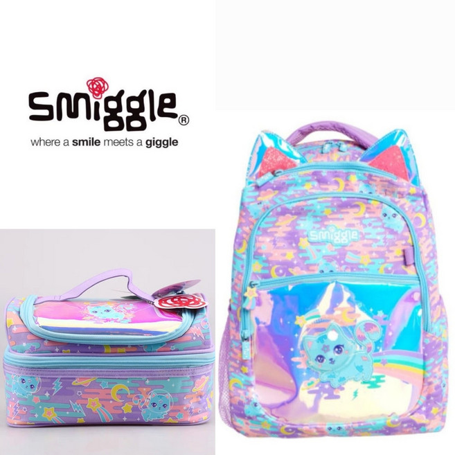 스미글 [사은품 증정]Far away 라일락 학생용 백팩+핸디형 보조가방 호주정품